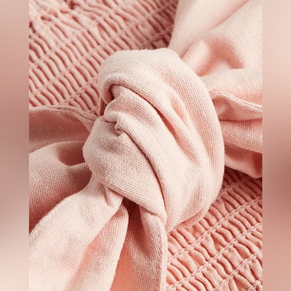 EXPRESS LINEN TIE BANDEAU TOP SZ XL. LIGHT PINK NWT RETAILS $44 - Picture 2 of 6